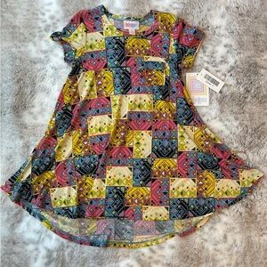 Colorful Geometric Kids Dress